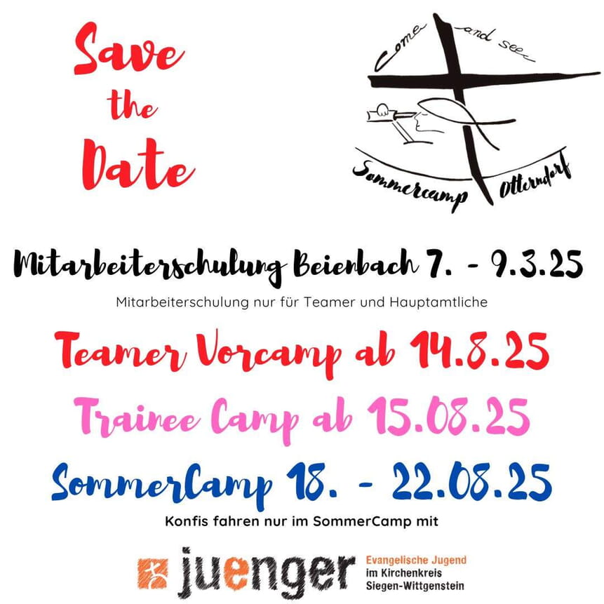 Sommercamp 2025 Save the Date